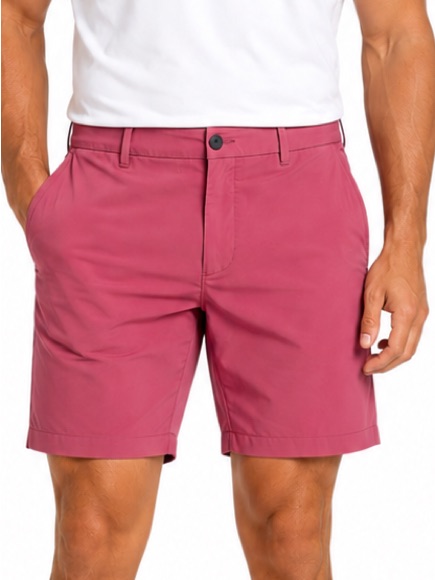 Cremieux Performance Golf Shorts Mens 40 Salmon Pink Flat Front Stretch